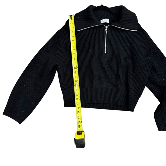 & other stories black 1/4 zip. Size M. EUC! - Picture 5 of 6